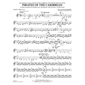 Pirates of the Caribbean (Medley) (arr. Ted Ricketts) - Violin 3 (Viola T.C.)