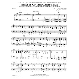 Pirates of the Caribbean (Medley) (arr. Ted Ricketts) - Piano