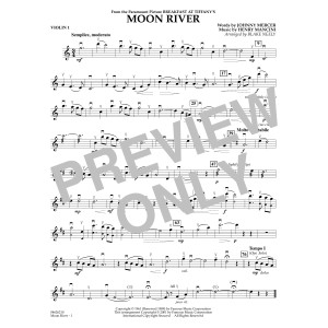 Moon River (from Breakfast at Tiffany's) (arr. Blake Neely) - Violin 1