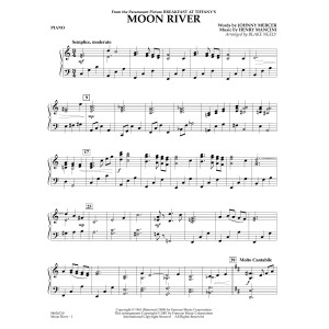 Moon River (from Breakfast at Tiffany's) (arr. Blake Neely) - Piano
