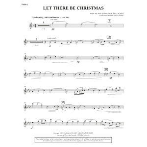 Let There Be Christmas (Full Orchestra) - Violin 1