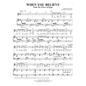 When You Believe [Solo version] (from The Prince Of Egypt)