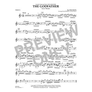 The Godfather (Love Theme) (arr. Robert Longfield) - Violin 1