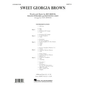 Sweet Georgia Brown (arr. Paul Murtha) - Conductor Score (Full Score)