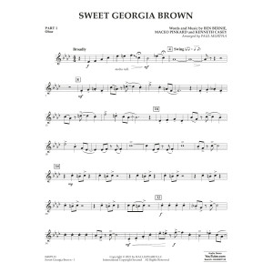 Sweet Georgia Brown (arr. Paul Murtha) - Pt.1 - Oboe