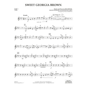 Sweet Georgia Brown (arr. Paul Murtha) - Pt.1 - Violin