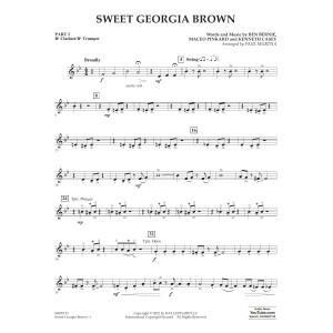 Sweet Georgia Brown (arr. Paul Murtha) - Pt.2 - Bb Clarinet/Bb Trumpet