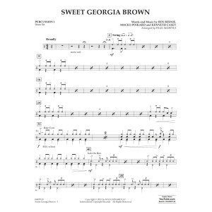 Sweet Georgia Brown (arr. Paul Murtha) - Percussion 1