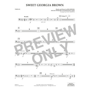 Sweet Georgia Brown (arr. Paul Murtha) - Timpani