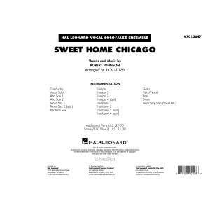 Sweet Home Chicago (arr. Rick Stitzel) - Conductor Score (Full Score)