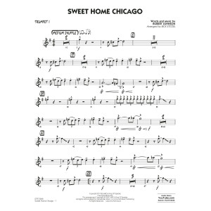 Sweet Home Chicago (arr. Rick Stitzel) - Trumpet 1