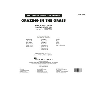 Grazing in the Grass (arr. Rick Stitzel) - Conductor Score (Full Score)