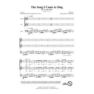 The Song I Came To Sing