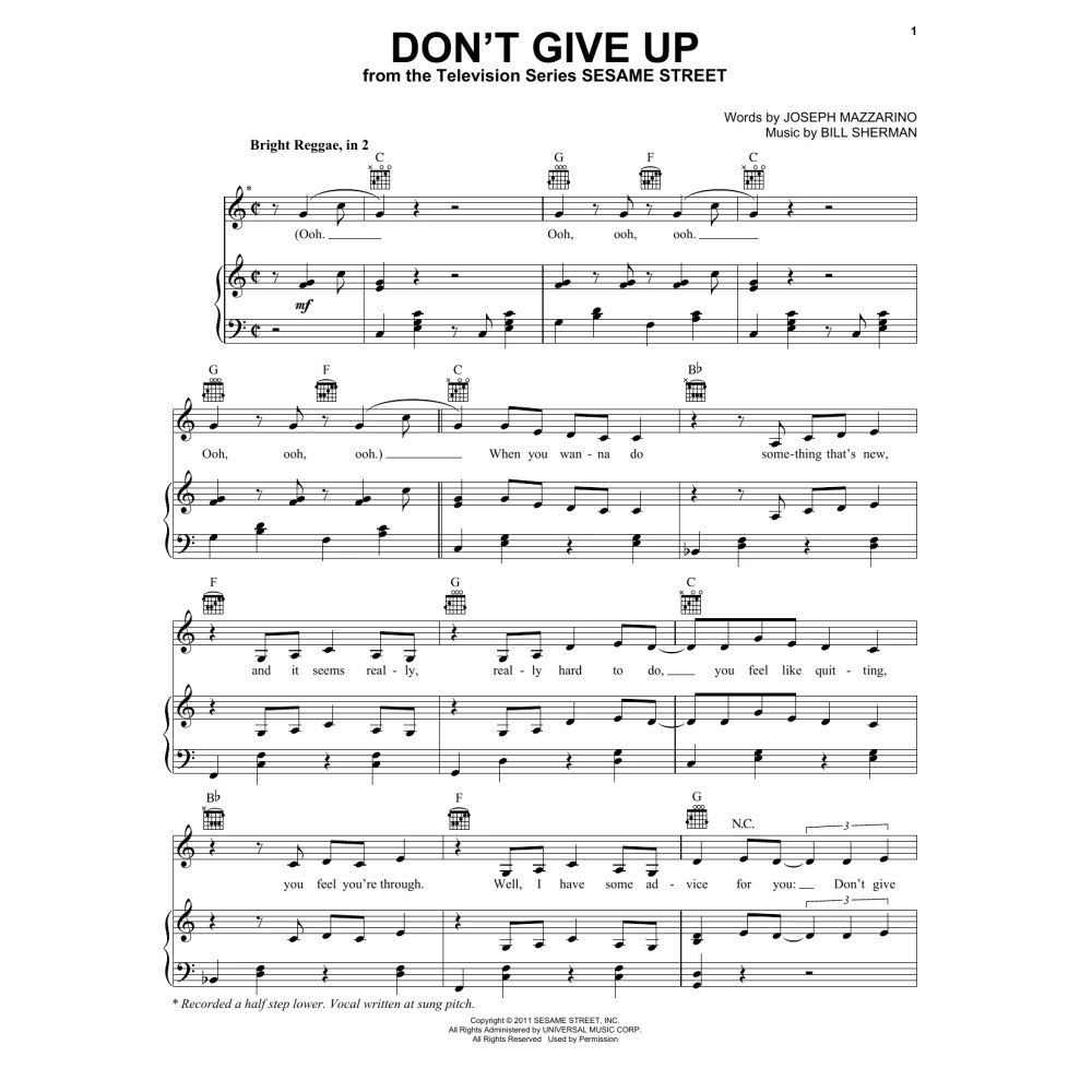 Don't Give Up (from Sesame Street)