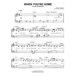 When You're Home (from In The Heights: The Musical)