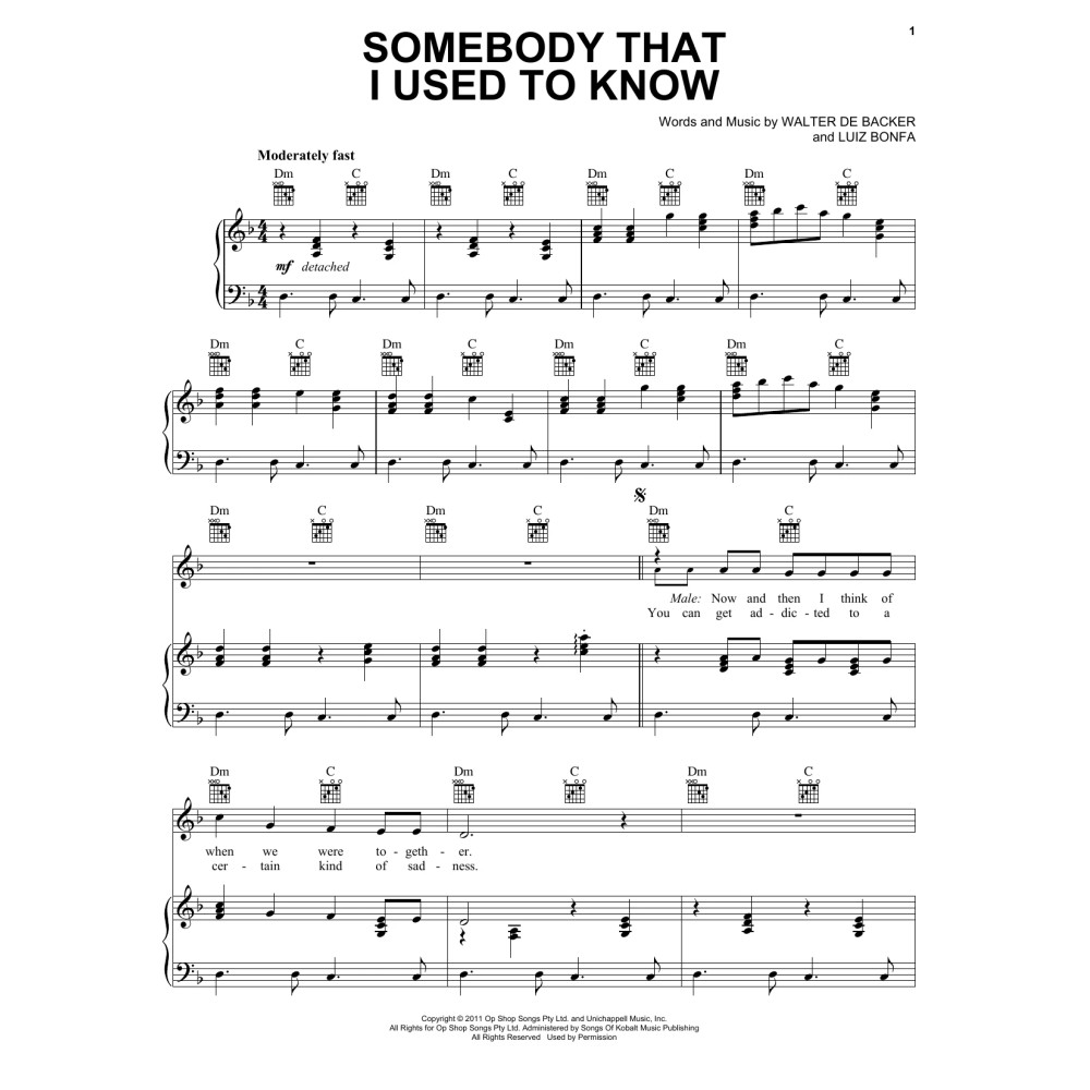 Somebody That I Used To Know (feat. Kimbra)