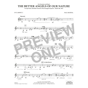 The Better Angels of Our Nature - Bb Clarinet 2