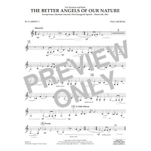 The Better Angels of Our Nature - Bb Clarinet 3