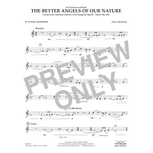 The Better Angels of Our Nature - Bb Tenor Saxophone