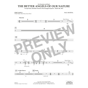 The Better Angels of Our Nature - Percussion 1