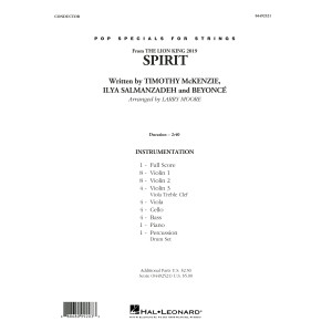Spirit (from The Lion King 2019) (arr. Larry Moore) - Conductor Score (Full Score)