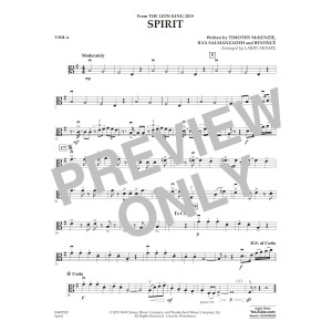 Spirit (from The Lion King 2019) (arr. Larry Moore) - Viola