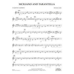 Siciliano and Tarantella - Eb Baritone Saxophone