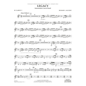 Legacy (Intermediate Version) - Bb Clarinet 3