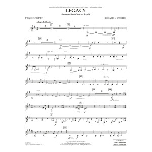 Legacy (Intermediate Version) - Bb Bass Clarinet