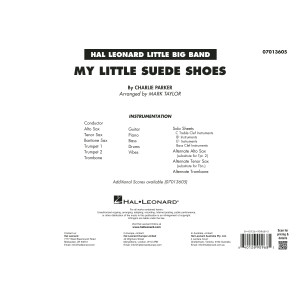 My Little Suede Shoes (arr. Mark Taylor) - Full Score