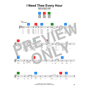 I Need Thee Every Hour