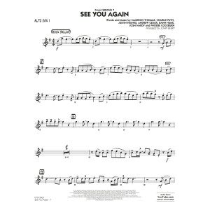 See You Again (from Furious 7) (arr. John Berry) - Alto Sax 1
