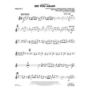 See You Again (from Furious 7) (arr. John Berry) - Tenor Sax 2