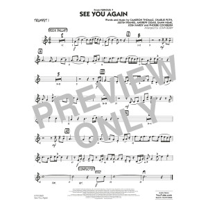 See You Again (from Furious 7) (arr. John Berry) - Trumpet 1