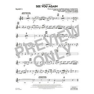 See You Again (from Furious 7) (arr. John Berry) - Trumpet 2
