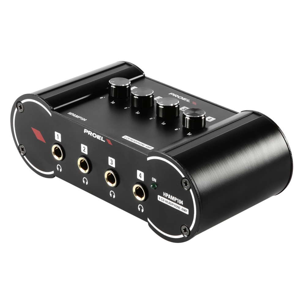 Proel Sound Amplificador de Auriculares de 4 Canales - HPAMP104
