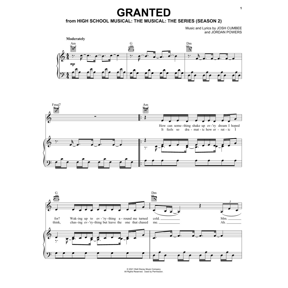 Granted (from High School Musical: The Musical: The Series)