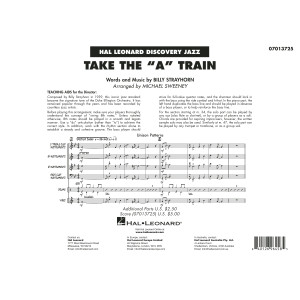 Take the "A" Train (arr. Michael Sweeney) - Conductor Score (Full Score)