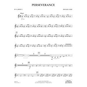 Perseverance - Bb Clarinet 1