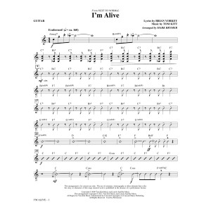 I'm Alive (from Next To Normal) (arr. Mark Brymer) - Guitar