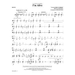 I'm Alive (from Next To Normal) (arr. Mark Brymer) - Drums