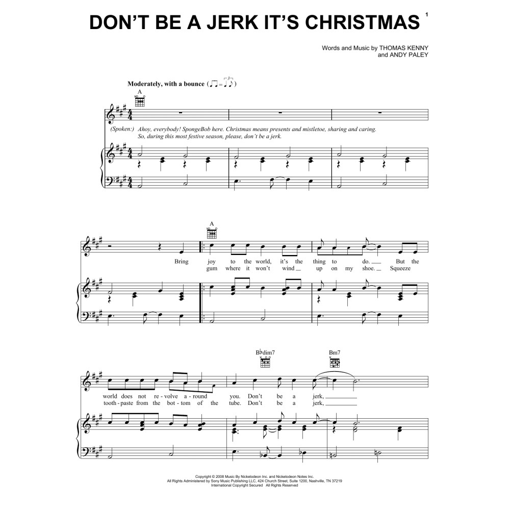 Don't Be A Jerk It's Christmas (from SpongeBob SquarePants)