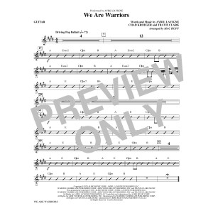 We Are Warriors (Warrior) (arr. Mac Huff) - Guitar