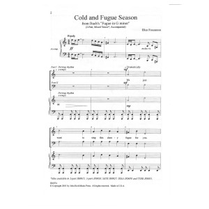 Cold and Fugue Season (arr. Ellen Foncannon)