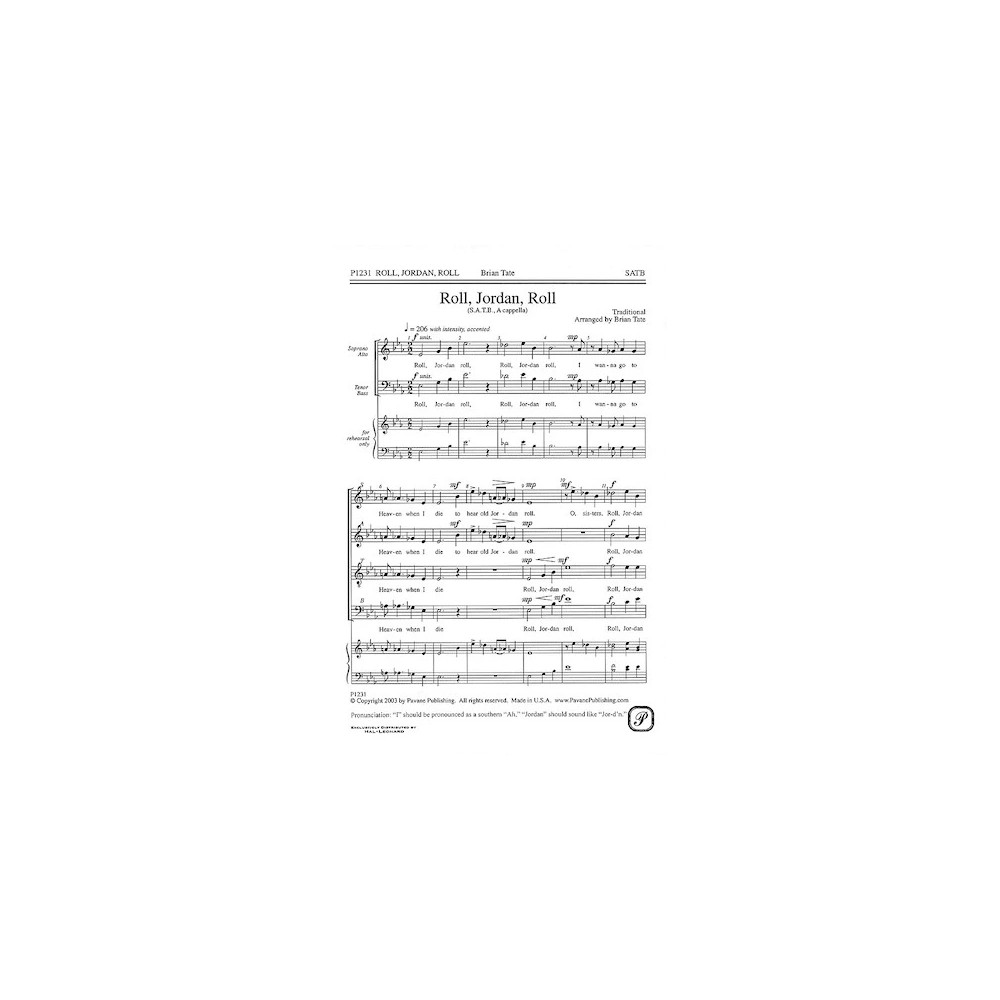 Roll, Jordan, Roll (arr. Brian Tate)