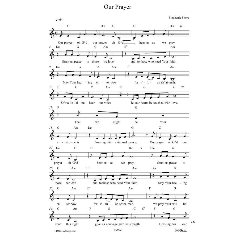 Our Prayer
