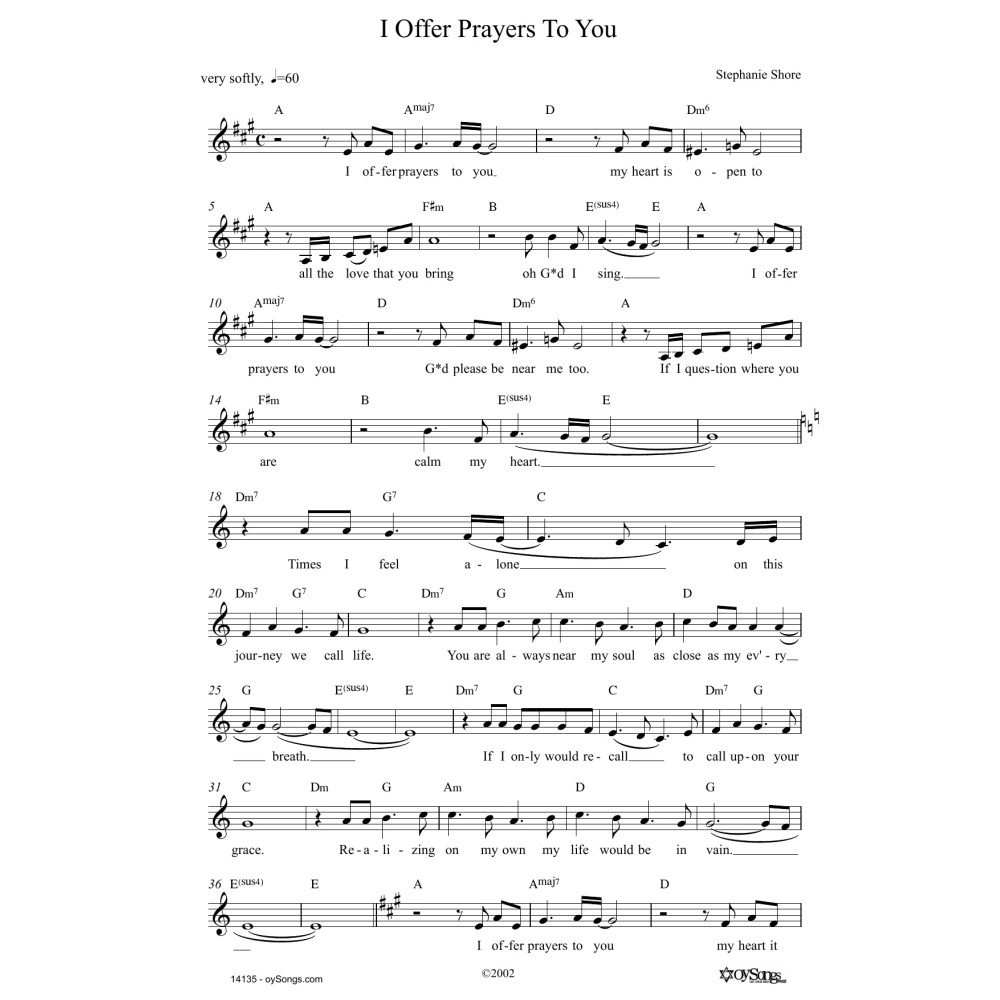 I Offer Prayers To You