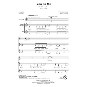 Lean On Me (arr. Mac Huff)