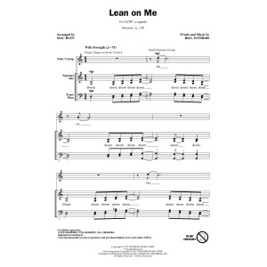 Lean On Me (arr. Mac Huff)