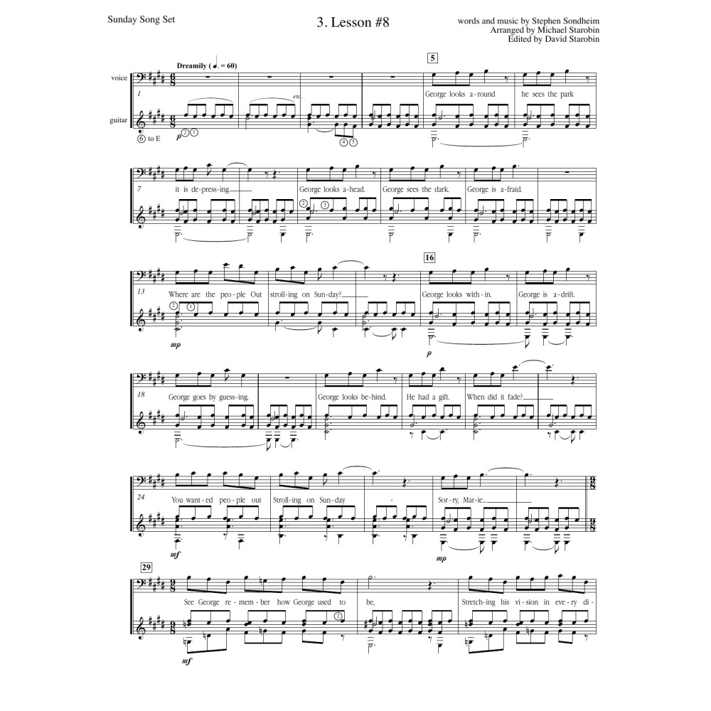 Lesson 8 (from Sunday In The Park With George)